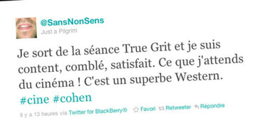 Micro-critiques: True Grit, 127 heures, Never say never...